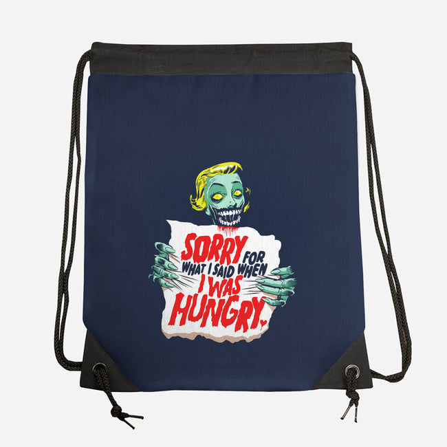 Sorry Zombie-None-Drawstring-Bag-butcherbilly