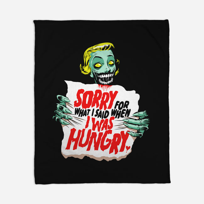 Sorry Zombie-None-Fleece-Blanket-butcherbilly