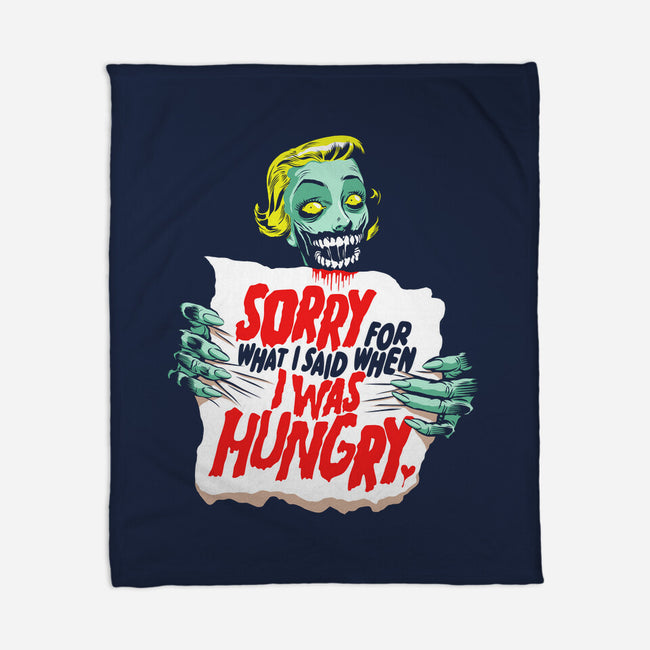 Sorry Zombie-None-Fleece-Blanket-butcherbilly