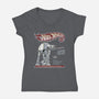 Hoth Walks-Womens-V-Neck-Tee-NMdesign
