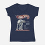 Hoth Walks-Womens-V-Neck-Tee-NMdesign