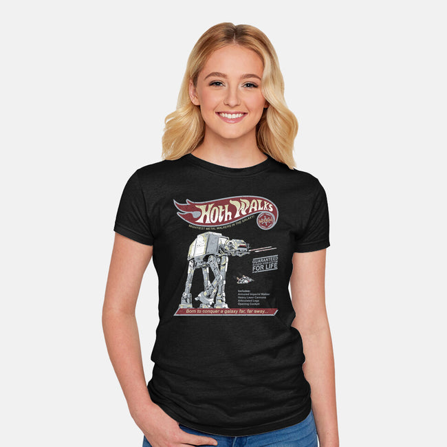 Hoth Walks-Womens-Fitted-Tee-NMdesign