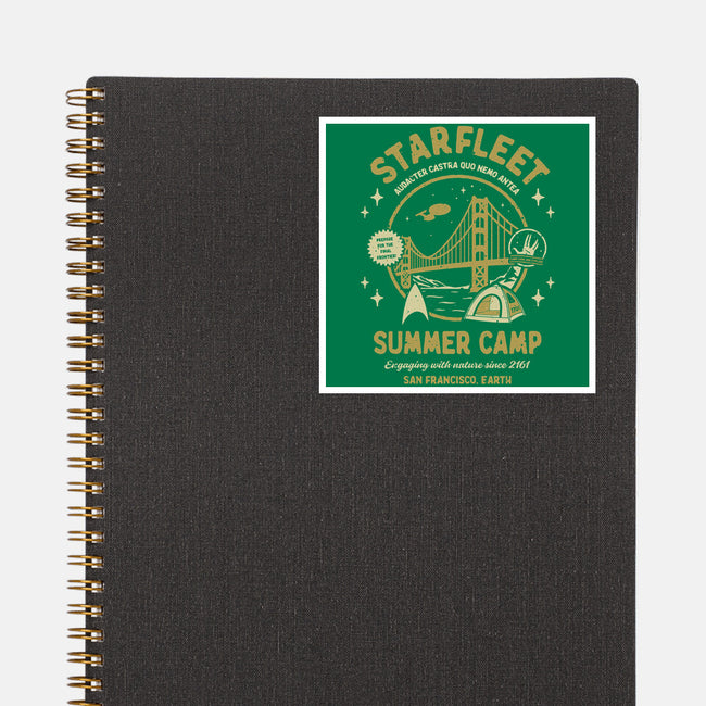Starfleet Summer Camp-None-Glossy-Sticker-retrodivision