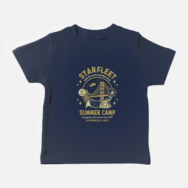 Starfleet Summer Camp-Baby-Basic-Tee-retrodivision