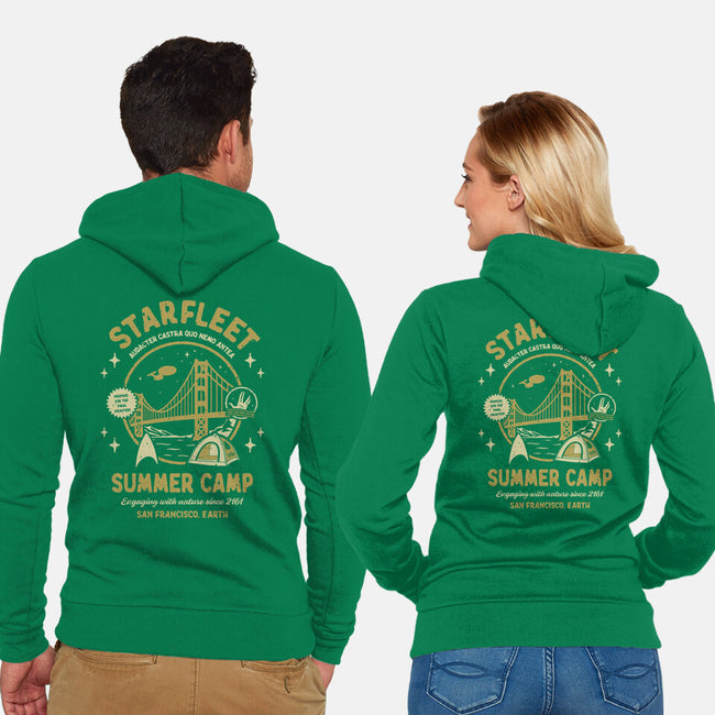 Starfleet Summer Camp-Unisex-Zip-Up-Sweatshirt-retrodivision