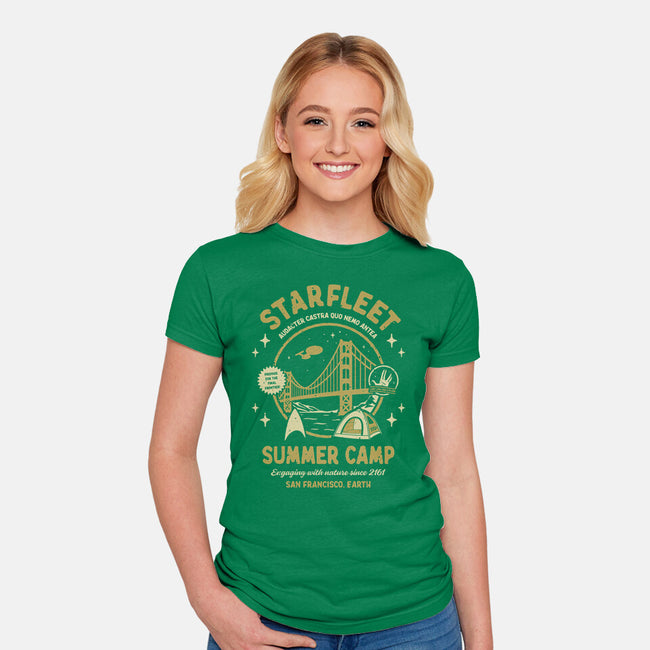 Starfleet Summer Camp-Womens-Fitted-Tee-retrodivision
