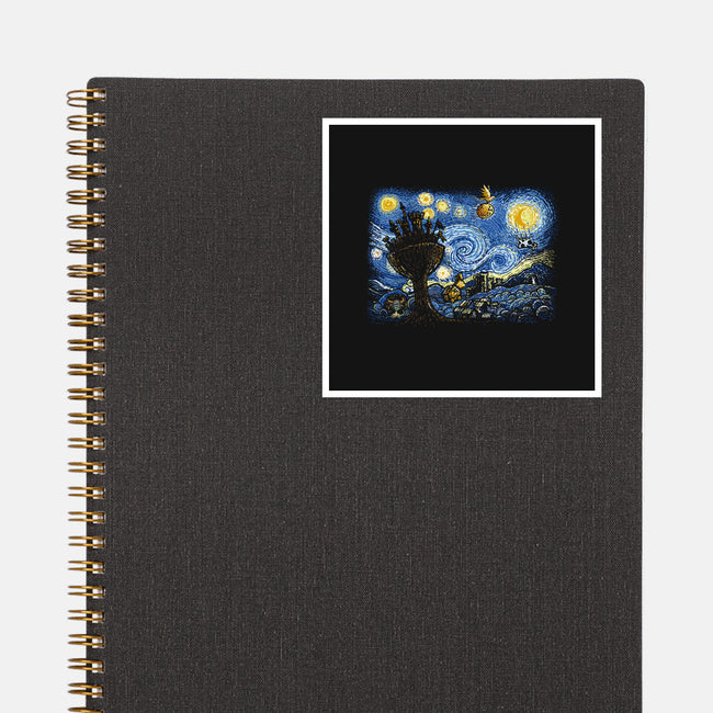Starry Knights Of Ni-None-Glossy-Sticker-Wenceslao A Romero