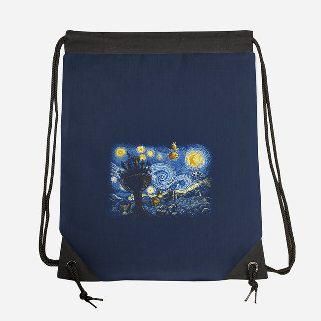 Starry Knights Of Ni-None-Drawstring-Bag-Wenceslao A Romero
