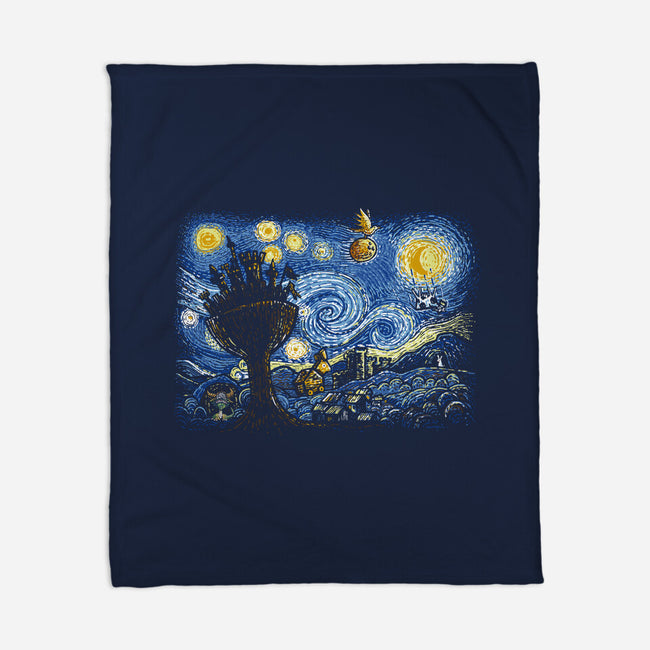 Starry Knights Of Ni-None-Fleece-Blanket-Wenceslao A Romero