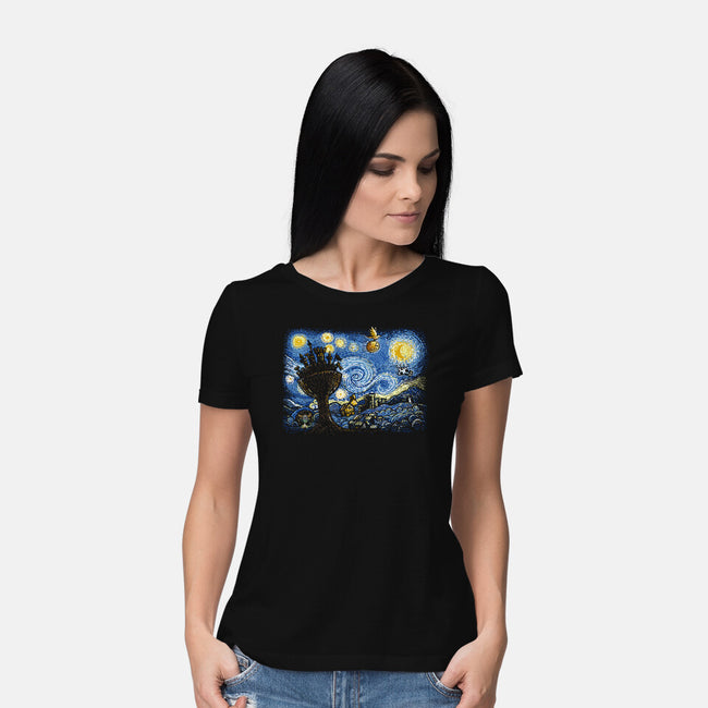 Starry Knights Of Ni-Womens-Basic-Tee-Wenceslao A Romero