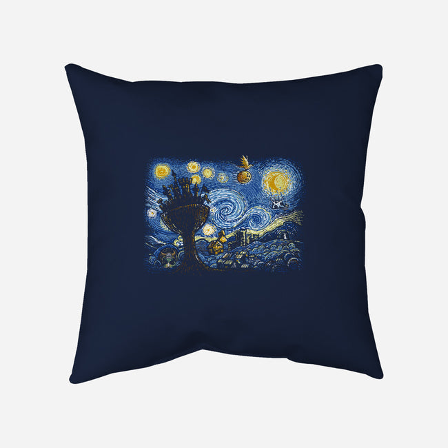 Starry Knights Of Ni-None-Removable Cover w Insert-Throw Pillow-Wenceslao A Romero