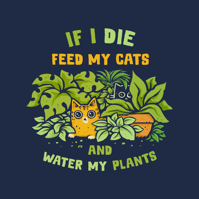 Feed My Cats And Water My Plants-Mens-Basic-Tee-kg07