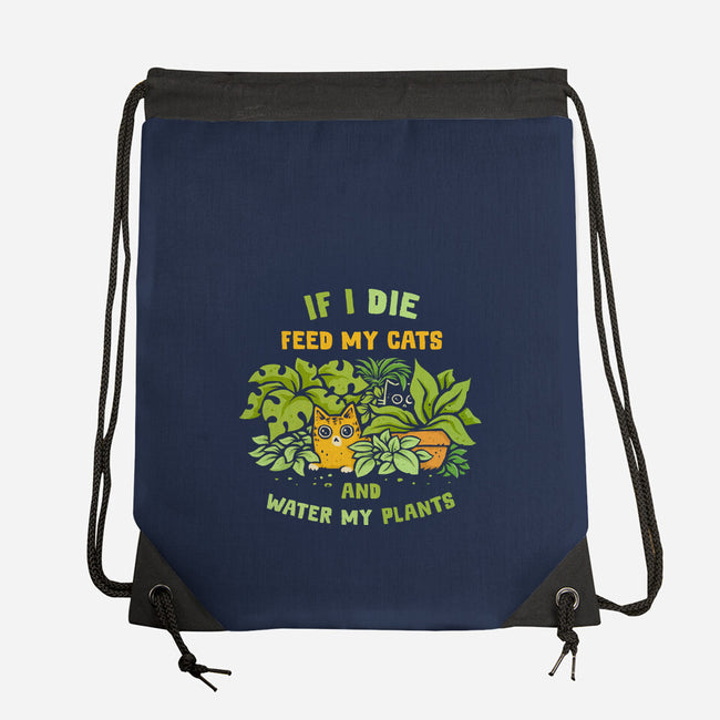 Feed My Cats And Water My Plants-None-Drawstring-Bag-kg07