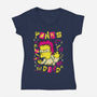 Not Dead-Womens-V-Neck-Tee-SuperEdu