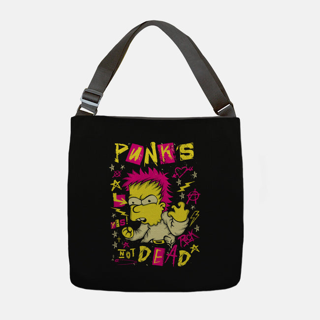Not Dead-None-Adjustable Tote-Bag-SuperEdu