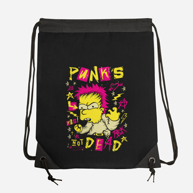 Not Dead-None-Drawstring-Bag-SuperEdu