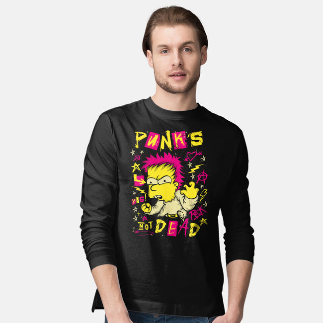 Not Dead-Mens-Long Sleeved-Tee-SuperEdu