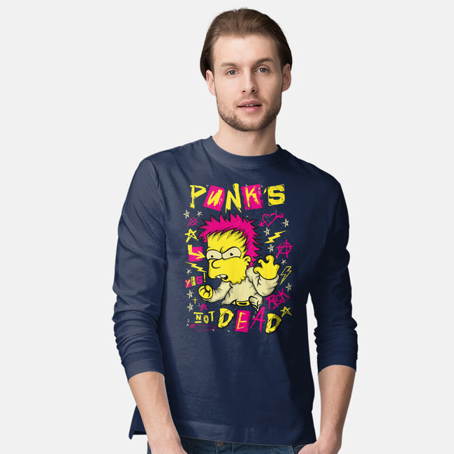 Not Dead-Mens-Long Sleeved-Tee-SuperEdu