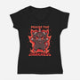 Praise The Darkness-Womens-V-Neck-Tee-TechraNova