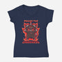 Praise The Darkness-Womens-V-Neck-Tee-TechraNova