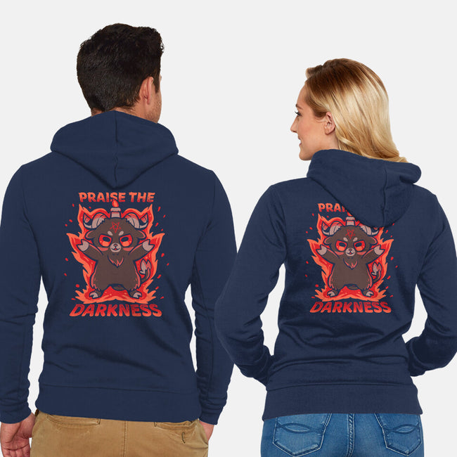Praise The Darkness-Unisex-Zip-Up-Sweatshirt-TechraNova
