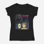 The Return Of The One Punch Jedi-Womens-V-Neck-Tee-teesgeex