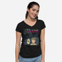 The Return Of The One Punch Jedi-Womens-V-Neck-Tee-teesgeex