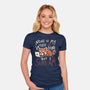 None Of My Work Is Done-Womens-Fitted-Tee-koalastudio