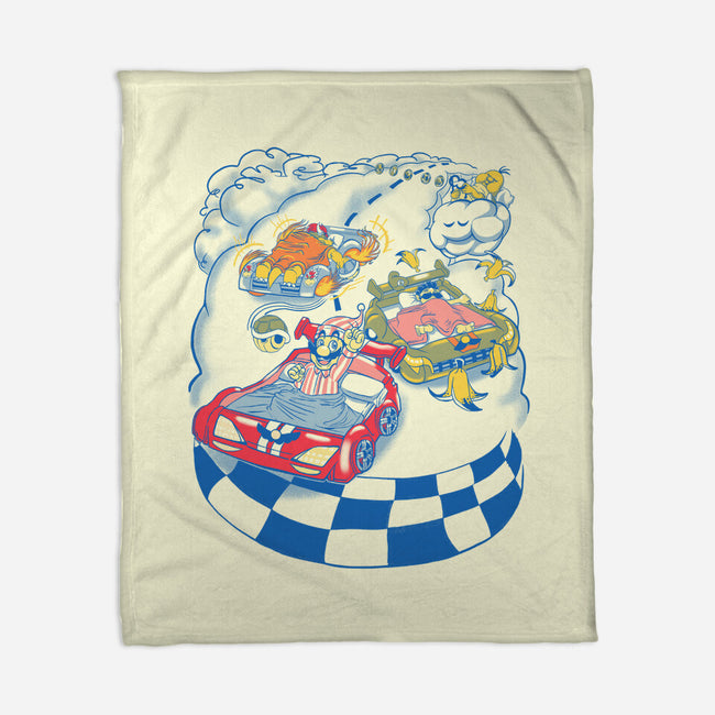 Racecar Bed Race-None-Fleece-Blanket-SpicyGurry