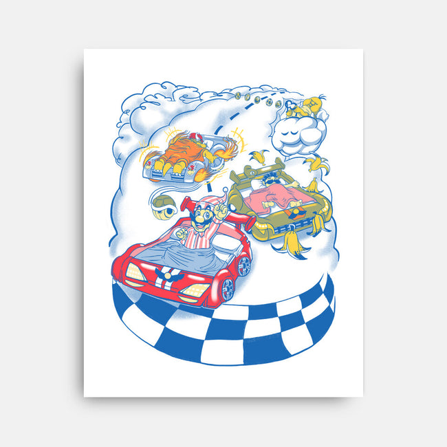 Racecar Bed Race-None-Stretched-Canvas-SpicyGurry