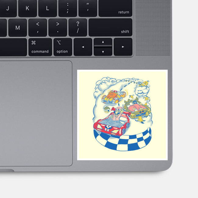 Racecar Bed Race-None-Glossy-Sticker-SpicyGurry