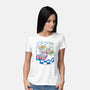 Racecar Bed Race-Womens-Basic-Tee-SpicyGurry