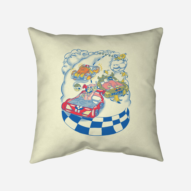 Racecar Bed Race-None-Removable Cover w Insert-Throw Pillow-SpicyGurry