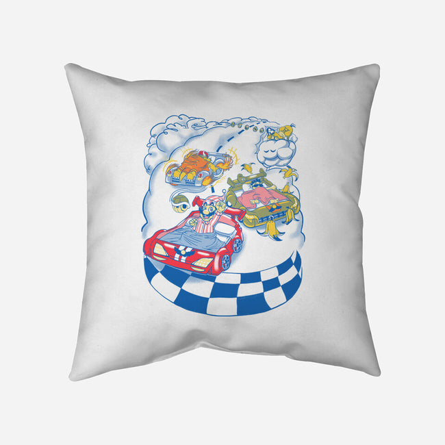 Racecar Bed Race-None-Removable Cover w Insert-Throw Pillow-SpicyGurry