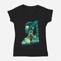 Daughter Of Darkness Shadowheart-Womens-V-Neck-Tee-hypertwenty