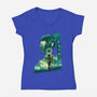 Daughter Of Darkness Shadowheart-Womens-V-Neck-Tee-hypertwenty