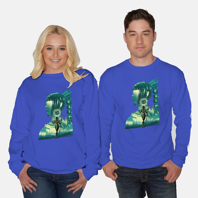 Daughter Of Darkness Shadowheart-Unisex-Crew Neck-Sweatshirt-hypertwenty