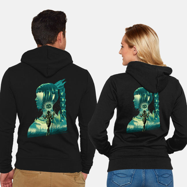 Daughter Of Darkness Shadowheart-Unisex-Zip-Up-Sweatshirt-hypertwenty