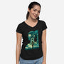 Daughter Of Darkness Shadowheart-Womens-V-Neck-Tee-hypertwenty