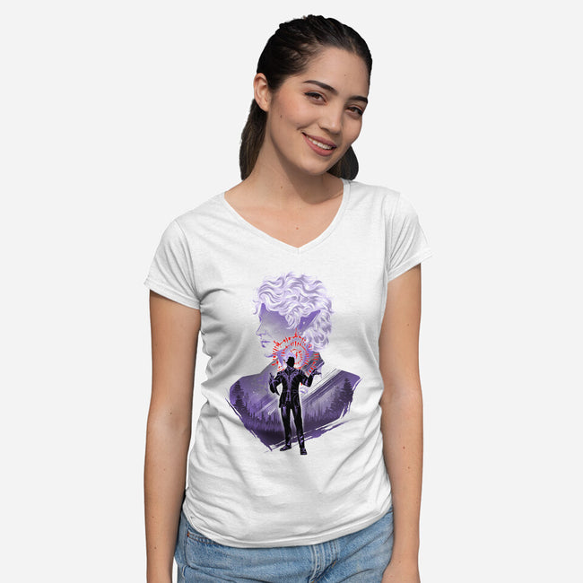 High Elven Vampire Astarion-Womens-V-Neck-Tee-hypertwenty
