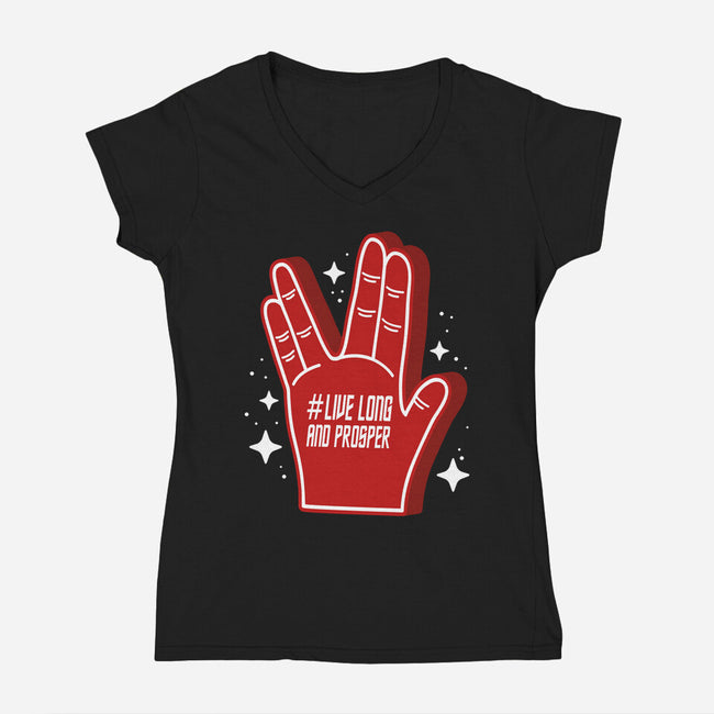 Go Trek-Womens-V-Neck-Tee-demonigote