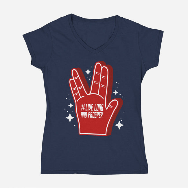 Go Trek-Womens-V-Neck-Tee-demonigote