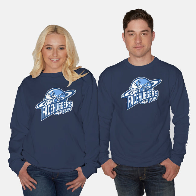 Facehuggers Team-Unisex-Crew Neck-Sweatshirt-demonigote