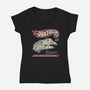 Hot Falcon-Womens-V-Neck-Tee-NMdesign