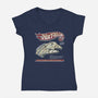 Hot Falcon-Womens-V-Neck-Tee-NMdesign
