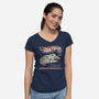 Hot Falcon-Womens-V-Neck-Tee-NMdesign