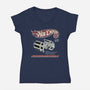Hot Empire-Womens-V-Neck-Tee-NMdesign