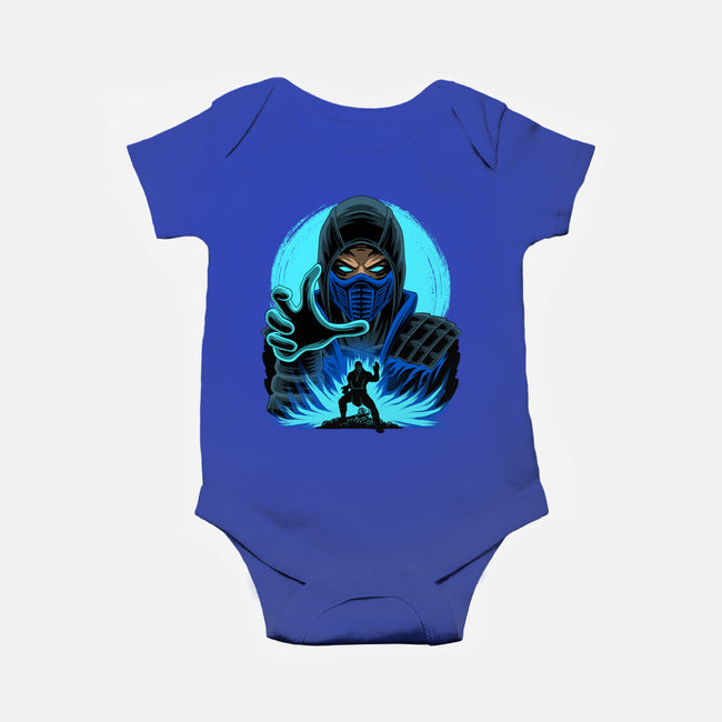 Blue Ninja Fighter-Baby-Basic-Onesie-rmatix