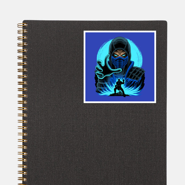 Blue Ninja Fighter-None-Glossy-Sticker-rmatix