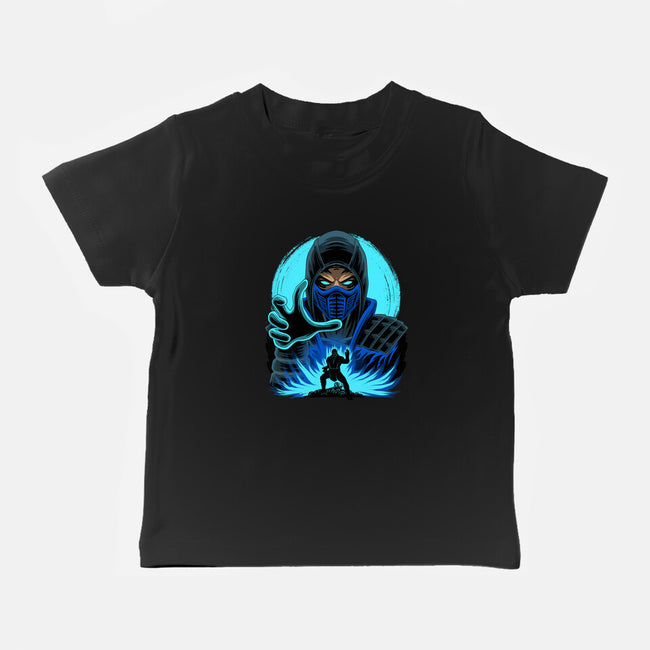 Blue Ninja Fighter-Baby-Basic-Tee-rmatix